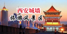 完美作业网的漫画广告中国陕西-西安城墙旅游风景区